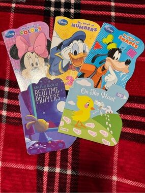 Disney Bright Character Board Book Set - Pink, Yellow, Blue, Orange, Green